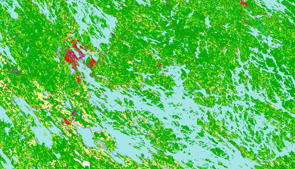 alueet Teollisuusalueet Liikennealueet 1:250,000 0 2 4 8 mi 0 3.25 6.