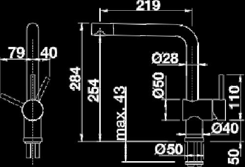 360 DVGW 140 DVGW Hanatuki 5460F Blanco Linus-F, kromi 6285229 530 658 5460EF Blanco Linus-F, rst optik