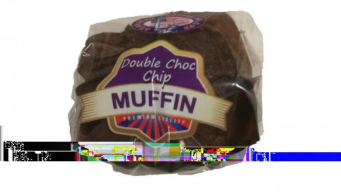 AMERICAN MUFFINS TUPLASUKLAAMUFFINSSI Herkullinen suklainen annospakattu muffinssi, jossa on mukana suklaanpaloja.