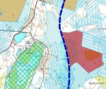 2. Lyhytkorsineva (LkN), tupasvilla- (TR) ja isovarpuräme (IR) (Lamminnevan N-osa) [NT] Kasvillisuuskuvaus: Ojittamaton suo, jonka laidoilla on isovarpurämettä (IR), joka vaihettuu tupasvillarämeen