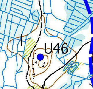 Turbiinipaikka 3 (U46) Kasvillisuuskuvaus: Kanervatyypin (CT) kuiva, harvapuustoinen ja kivikkoinen mäntykangas, jossa puusto on