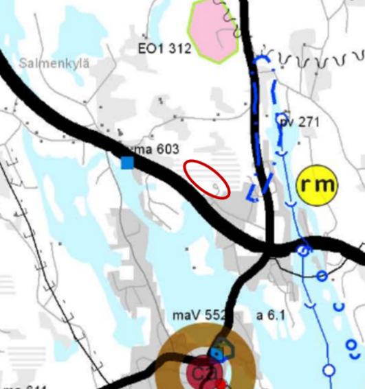 KANGASNIEMEN KUNTA, LAPASKANKAAN ALUEEN KAAVAMUUTOS JA LAAJENNUS 2018, EHDOTUS - 7-3.1.2 Rakennettu ympäristö Voimassa olevan asemakaavan eteläosan mukainen T-alue on lähes kokonaan tasoitettu täyttömailla.