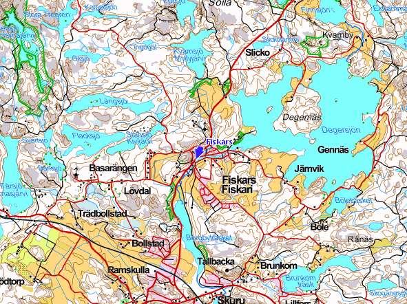 Koko Fiskarsinjoen valuma-alue 131 km 2 Voimalaitoksen valuma-alue 86 km 2