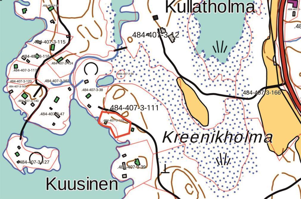 Kaavamuutosalue sijaitsee 10 km