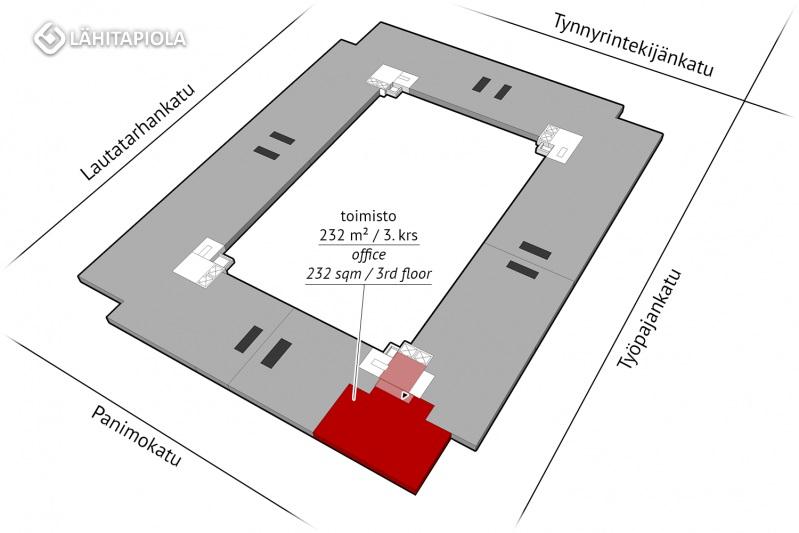 Vuokrataan: Toimisto 232 m² / 3. krs. UUTTA TILAA TROOLISSA! Täysin remontoitua, tehokasta toimistotilaa edustavassa TROOLI:ssa!