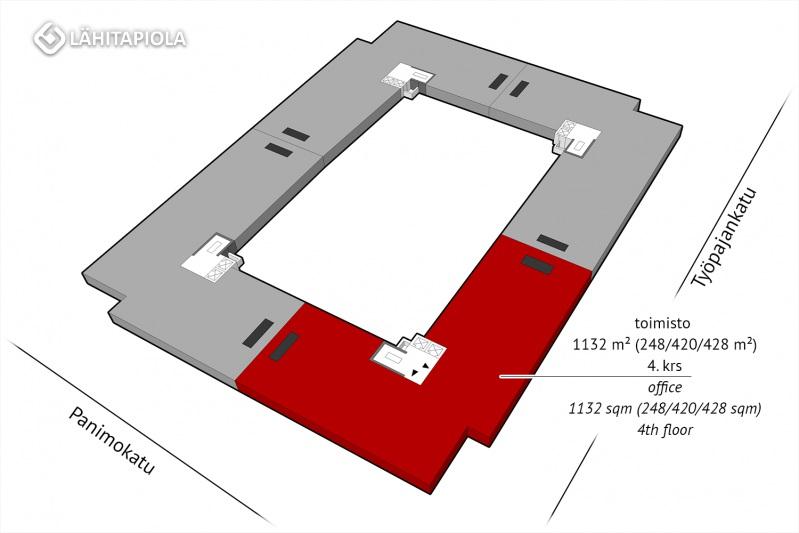 Vuokrataan: Toimisto 1132 m² / 4. krs. Tutustu kiinteistön kotisivuihin: kalasatamantrooli.fi. Vuokrattavana moderni ja muuntojoustava 4. kerroksen toimitila.