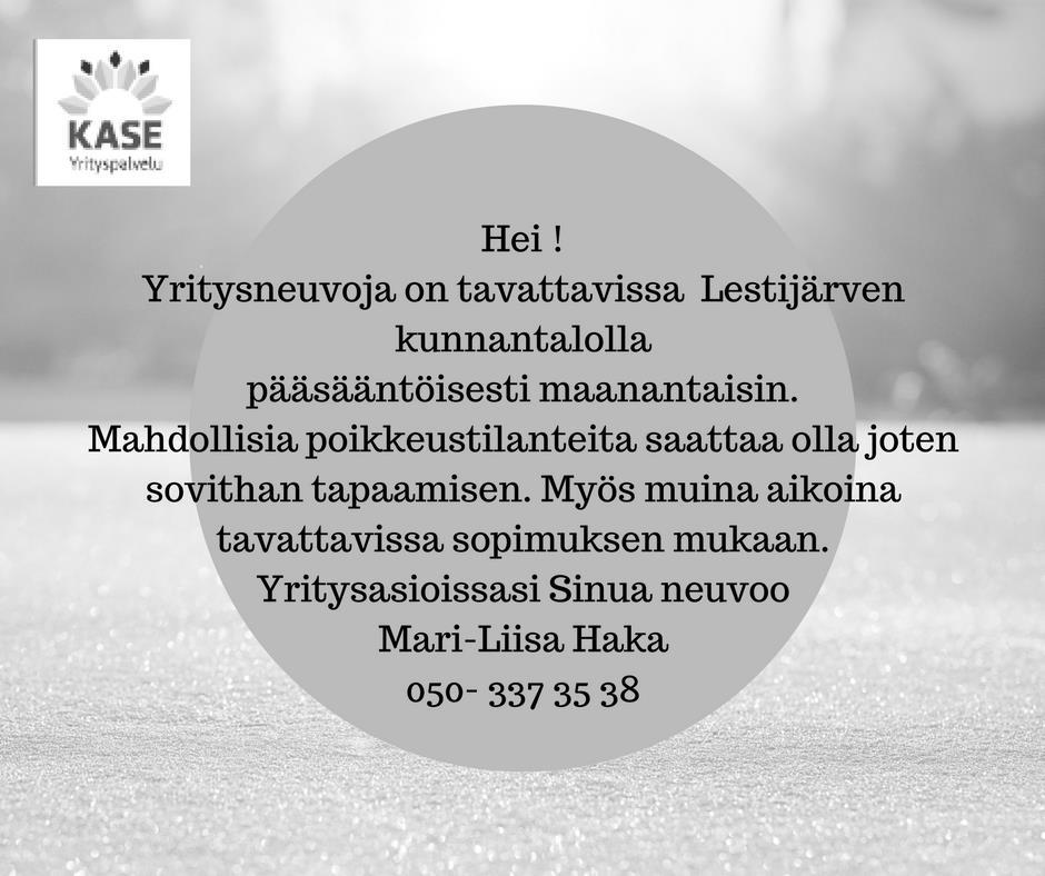 Lestijokilaakson lääkärinvastaanotto Lestijärven ja Toholammin terveyskeskuksen vastaanotot ovat suljettuna 31.1.18 henkilökunnan koulutuspäivän takia.