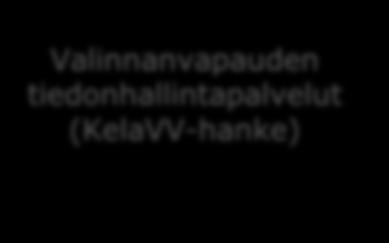 Valinnanvapauden tiedonhallintapalvelut Palvelutuotannon seurantapalvelu Valinnanvapauden tiedonhallintapalvelut (KelaVV-hanke) Mahdollistaa palvelunjärjestäjälle palvelutuotannon seuraamisen myös