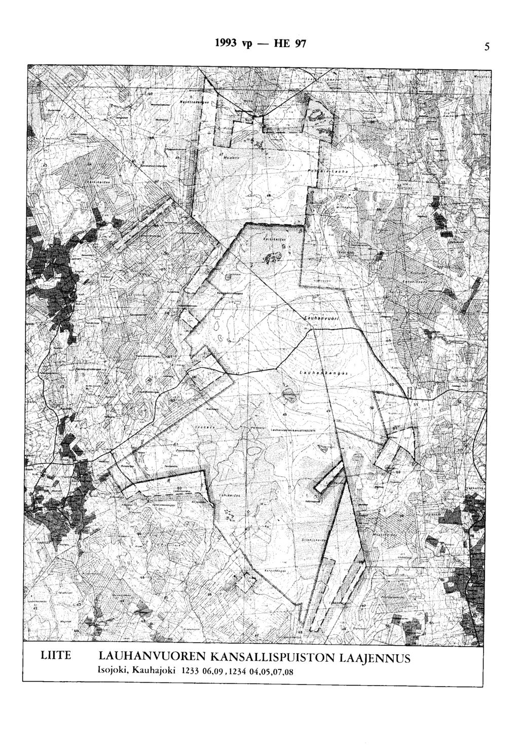 1993 vp - HE 97 5 LIITE LAUHANVUOREN KANSALLISPUISTON