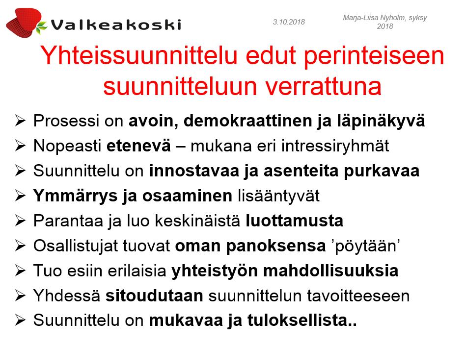 Yhteissuunnittelulla ja vuoropuhelulla