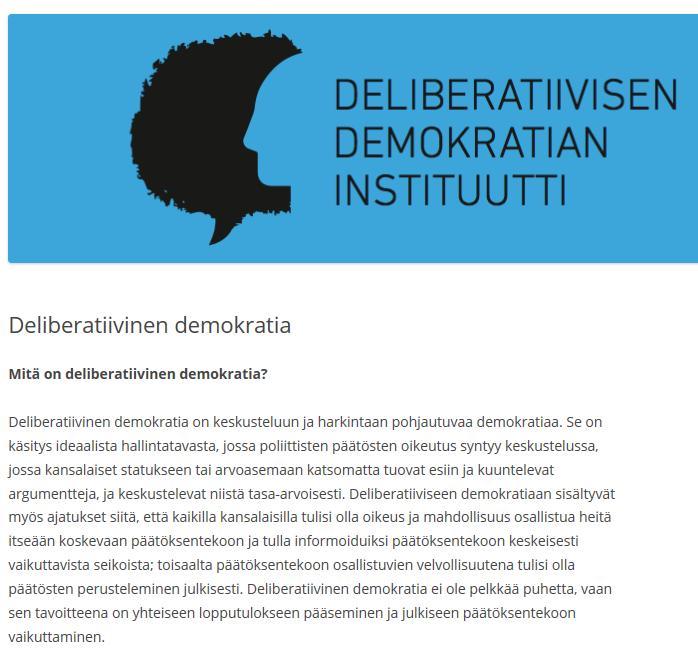 Deliberatiivinen demokratia 11.