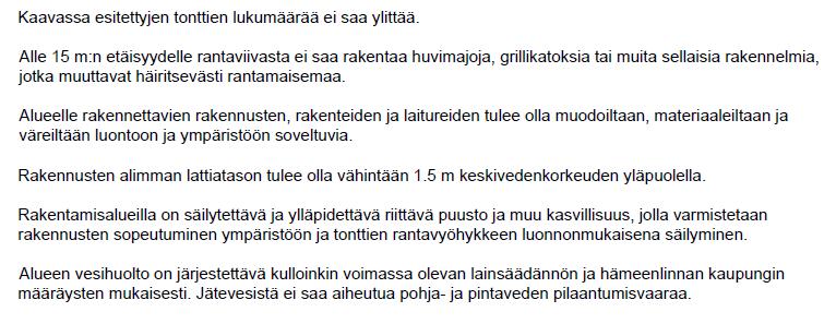 Rakentamisalueiden toteuttaminen riippuu maanomistajan tarpeista ja aikataulusta.