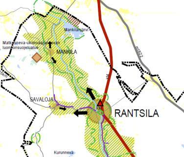 OSALLISTUMIS- JA ARVIOINTISUUNNITELMA / Rantsilan kirkonkylän asemakaavan muutos sivu 3(6) 17.2.2005 vahvistettu Pohjois-Pohjanmaan maakuntakaava, 23.11.2015 vahvistettu 1. vaihemaakuntakaava ja 7.12.