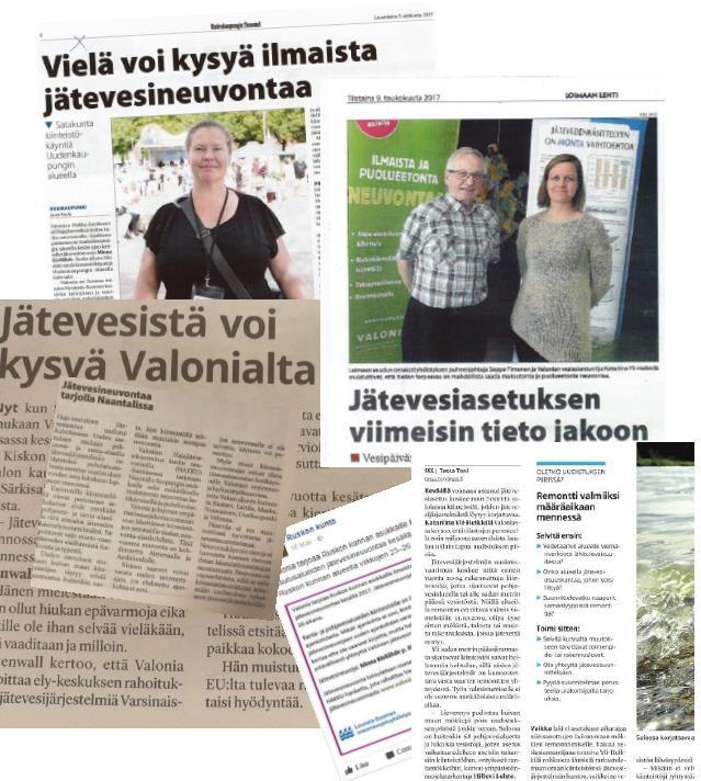 Kuva 2. Esimerkkejä hankkeesta kirjoitetuista artikkeleista eri medioissa. 5.3. Radio- ja tv-jutut Radiossa ja televisiossa HAKKU2016-hankkeesta ei uutisoitu. 5.4.