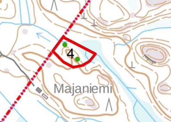 FCG SUUNNITTELU JA TEKNIIKKA OY Raportti 15 (21) Kuva 12. Majaniemen liito-oravan elinalueen rajaus ja alueelta keväällä 2016 tehdyt havainnot. 5.