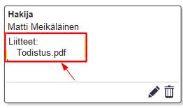 Viranomainen voi palauttaa hakemuksen täydennettäväksi, jolloin hakemusta voi muokata. Jos hakemusta ei tarvitse täydentää, viranomainen vastaanottaa hakemuksen käsittelyyn.