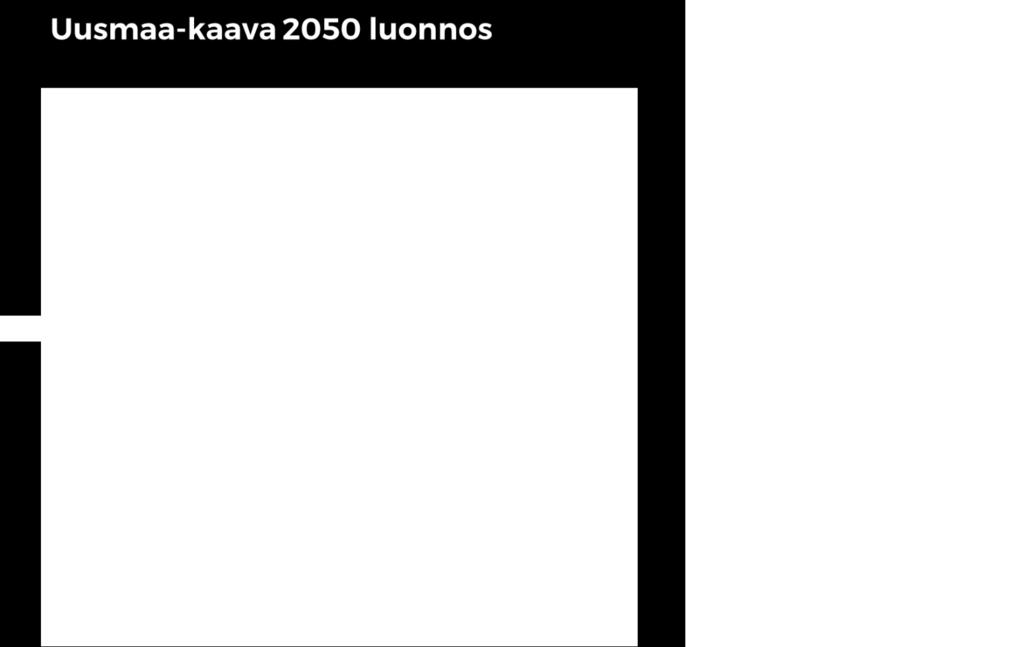 Ote Uusimaa-kaavan 2050 luonnoksesta; keskustatoimintojen alueet ja kaupan alueet Vantaalla Nähtävillä 8.10. 9.11.