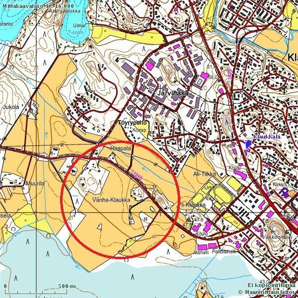 1 1. JOHDANTO Vanha-Klaukan alueen kaavoitustyötä varten laaditaan alueelta kunnallistekninen yleissuunnitelma. Suunniteltavaa katupituutta on yhteensä reilu 4,50 km.