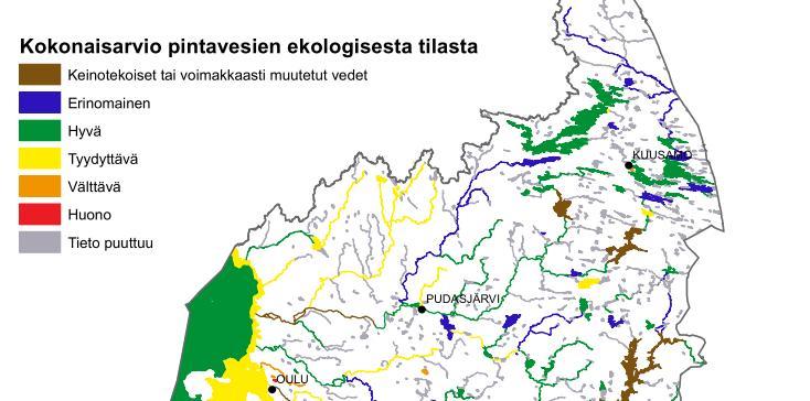 3 Livojoki Kivarinjoki Iijoki Korpijoki Kuva 1 Iijoen vesistöalueen ekologinen luokitus (ympäristöhallinnon www-sivut) 3 SÄÄ- JA HYDROLOGISET OLOSUHTEET 3.