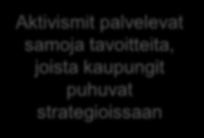 yhteisöllisyys)? Miten kaupunkien kannattaa tukea ja hyödyntää niitä?