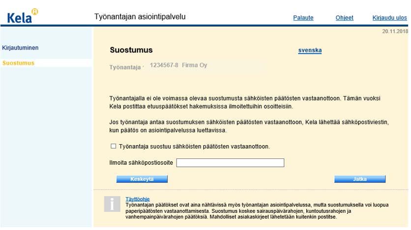 Miten suostumus annetaan?