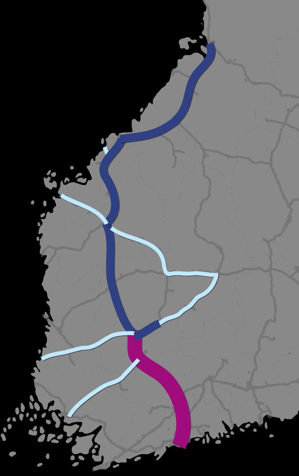 VISIO PÄÄRADAN RATAKAPASITEETISTA Nykytila Tre-Sjk