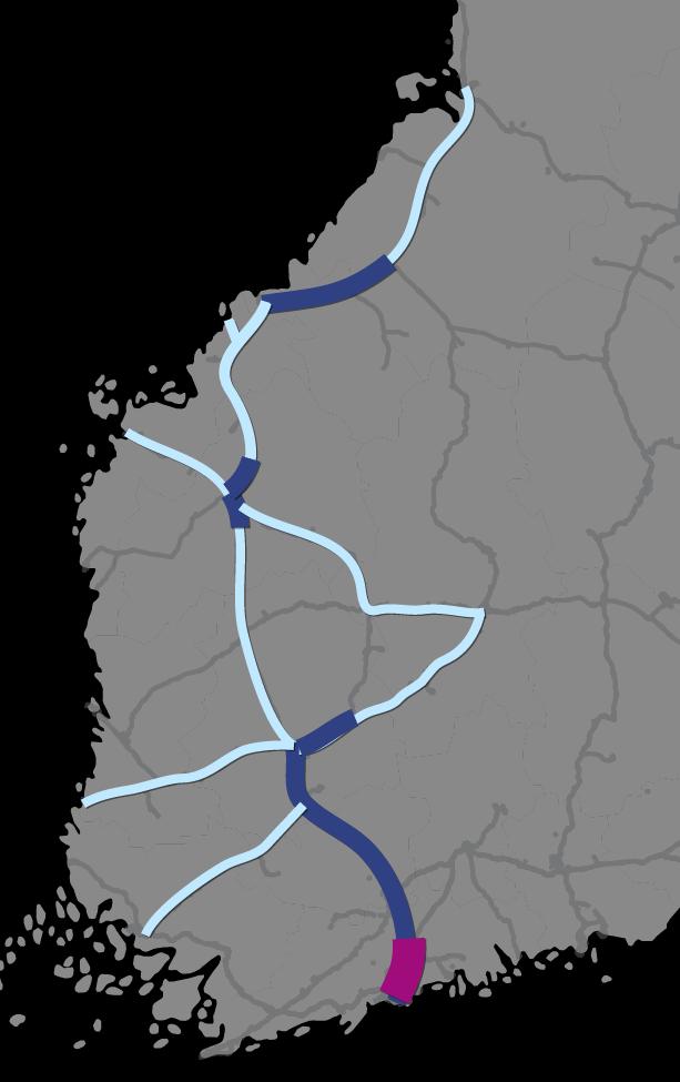 RATAKAPASITEETTI Yli 2 raidetta Turku Turku Turku 2