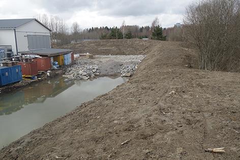 Tekijänpuisto muodostaa kapean puistovyöhykkeen teollisuuskortteleiden väliin. Korkokuvaltaan kaava-alue on melko tasainen. Geologian tutkimuskeskuksen maaperäkartan mukaan (www.gtk.fi.