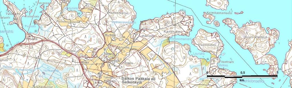 Virtasalmen parkkirannassa on