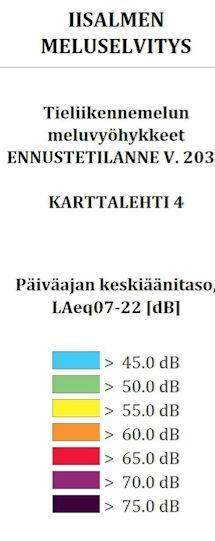 Kaavaselostus 7 (32) Iisalmen kaupunkiin on laadittu meluselvitys vuonna 2018 (Iisalmen kaupunki, Ylä-Savon SOTE kuntayhtymän ympäristönsuojeluyksikkö).