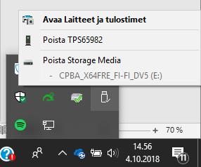 23 Muistitikku tallennuspaikkana Muistitikut, eli USB-muistit ovat nykyaikainen ja edullinen tallennusväline. Muistitikuille tallentaminen on helppoa ja tiedostoja on helppo siirtää koneelta toiselle.