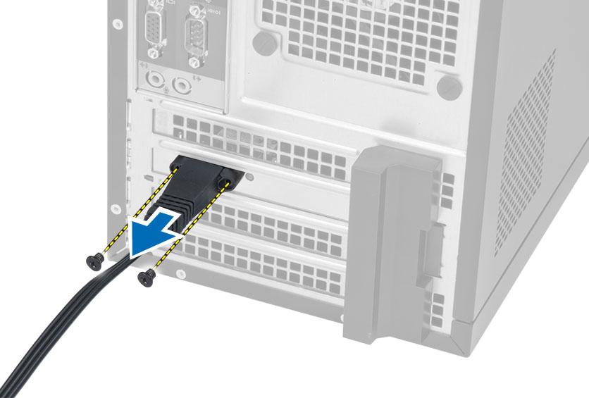 WLAN-kortin irrottaminen 1. Noudata Ennen kuin avaat tietokoneen kannen -kohdan ohjeita. 2. Irrota kansi. 3.