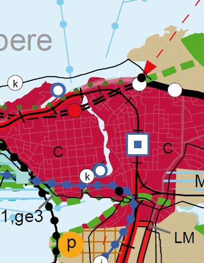 700 m päässä suunnittelualueelta. II kaupunginosassa on 4552 työpaikkaa. Suunnittelualue on yksityisessä maanomistuksessa.