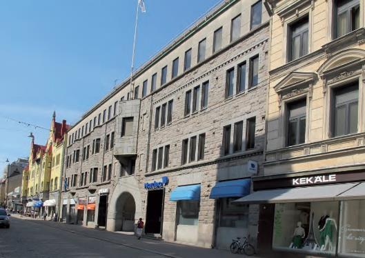 Kansallisromanttista tyyliä edustanut pankkitalo vaurioitui talvisodan