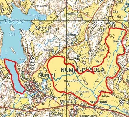 Maakunnallisesti tärkeät lintualueet lajistoltaan samantapaisia lähekkäisiä kosteikkoja.