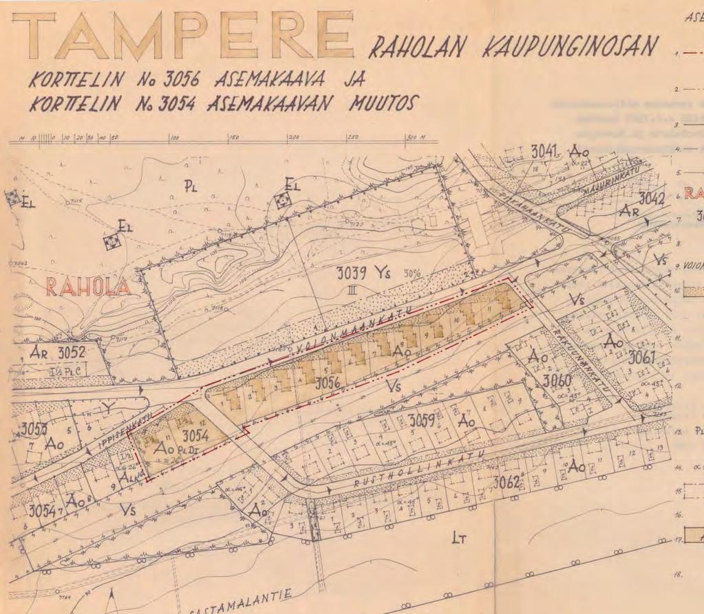 RAHOLA 1960-luvun asemakaava 7