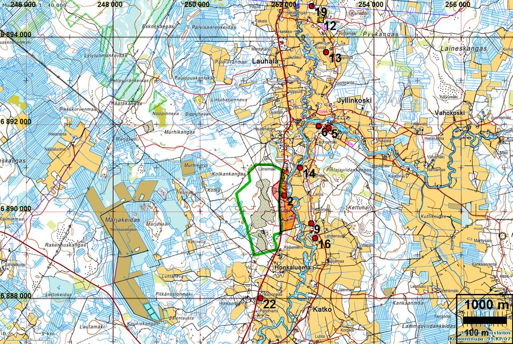 2 Sisältö Kansikuva: Perustiedot... 2 Inventointi... 3 Maastotyö... 4 Havainnot... 5 Muinaisjäännös... 7 HONKAJOKI 2 HIETALA-HIETARANTA... 7 Honkajoki Halmeskangas, hiekanottopaikka.