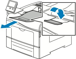 Tulostimen kunnossapito Tulostimen siirtäminen VAARA: Tulostimen nostamiseen tarvitaan vähintään kaksi henkilöä. Nostamista varten tulostimen kummallakin sivulla on nostokahva.