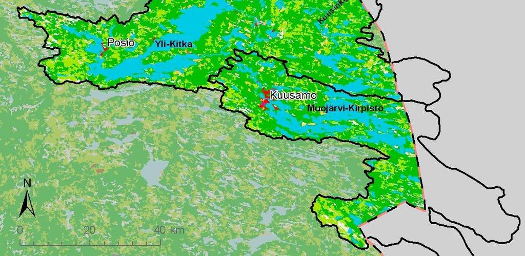 Etenkin Posion ja Sallan väestön määrä on vähenemässä erittäin merkittävästi.