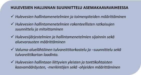 61 valintaan vaikuttavat muun muassa vallitsevat pohjaolosuhteet, rakentamisen määrä, vettä läpäisemättömien pintojen osuus, käytettävissä oleva tila ja syntyvien pintavesien laatu sekä määrä. [12, s.