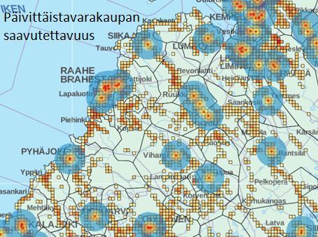 S a a v u t e t t a v u u s Mettalanmäen alueen saavutettavuus on Raahen ja koko seudun olemassa olevan tieverkon ansiosta hyvä. Yhteydet ovat suoria ja kohtuullisen lyhyitä.