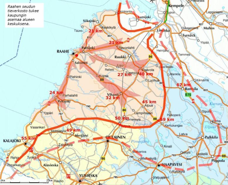 2.2 K a u p allise t o lo suhteet Seudullisesti merkittävän vähittäistavarakaupan ja erikoistavarakaupan palvelujen taso ei vastaa Raahen asemaa seudun keskuksena.