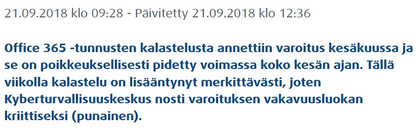 Kehitysnäkymiä /Panostuskohde nro.