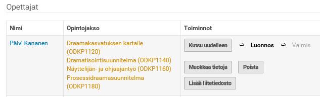 12 Voit lähettää opettajalle kutsun uudelleen, mikäli hän ei ole vahvistanut pätevyystietojaan tai hän ei jostain syystä ole saanut alkuperäistä kutsuviestiä sähköpostiinsa.