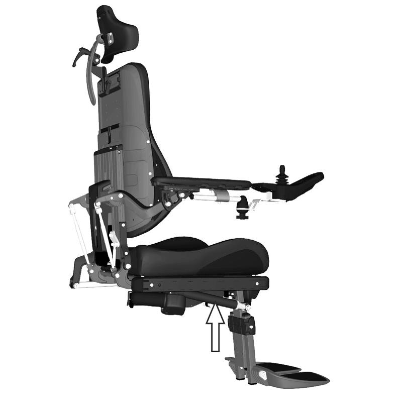Rakenne ja toiminta Sähköiset istuintoiminnot Sähköisten istuintoimintojen määrä vaihtelee pyörätuolin varustelun mukaan.