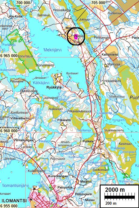 2 Sisältö Perustiedot... 2 Inventointi... 2 Kartat... 5 Kansikuva: suunnitellun maanottoalueen pohjoisosan itäreunaa, mäen laelta pohjoiseen.