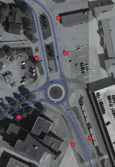 Rautatieasema C Linjat 1, 3 ja 4A (Sairaala) Palvelulinja Rautatieasema A Linja 1 (Pohjankorpi) Linjat 2 ja 2A (Lasimuseo - Merkos) Rautatieasema B Linja 2 (Sipusaari - Varuskunta) Linja 3 (Sipusaari