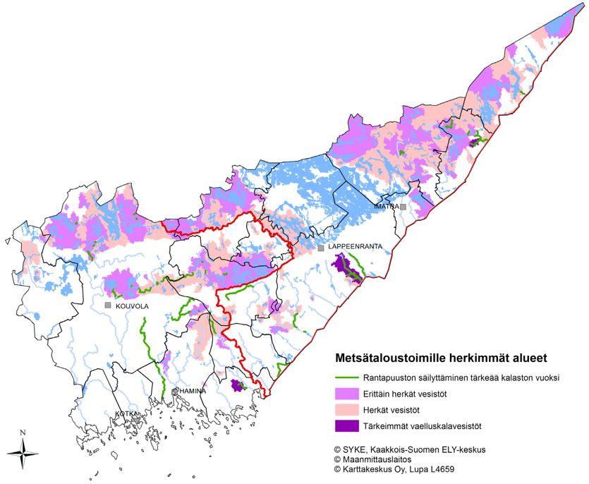 Kaakkois-Suomen herkät vesistöalueet Alueellisessa vesienhoidon