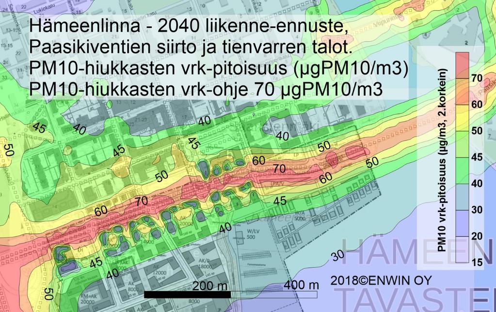 PM10-hiukkaset (vuorokausi- ja