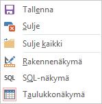 Esiin tulee kyselyn tulosjoukko, muttet varsinaisesti suorita kyselyä.